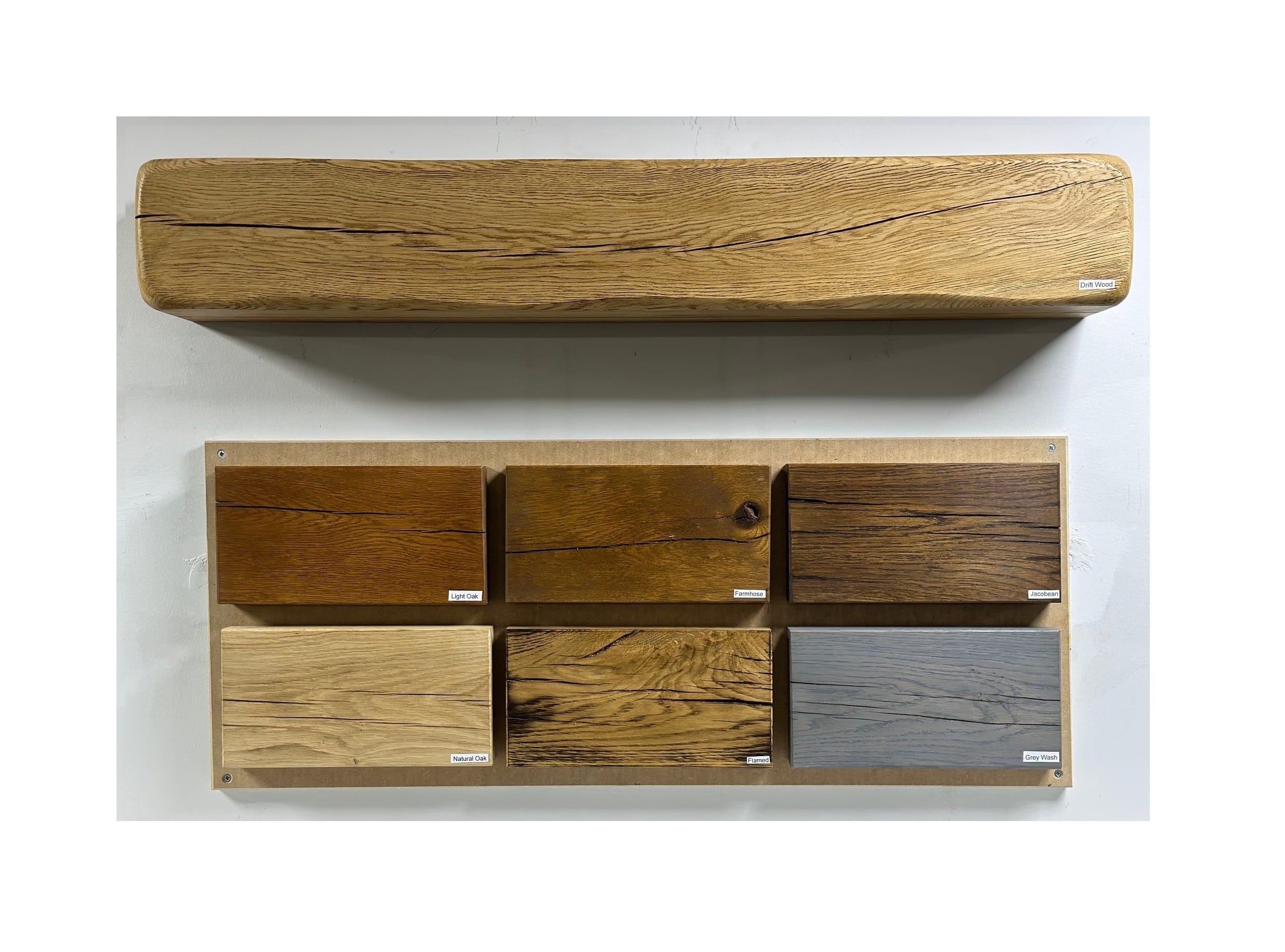 Oak Fireplace Beam With Brackets
